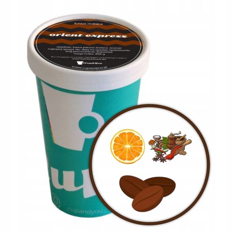 Kawa aromatyzowana smakowa ORIENT EXPRESS ziarnista EKO Cup&You 200g