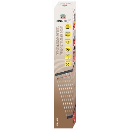 Suszarka ociekacz kratka stalowa na zlewozmywak 45x32cm KINGHOFF