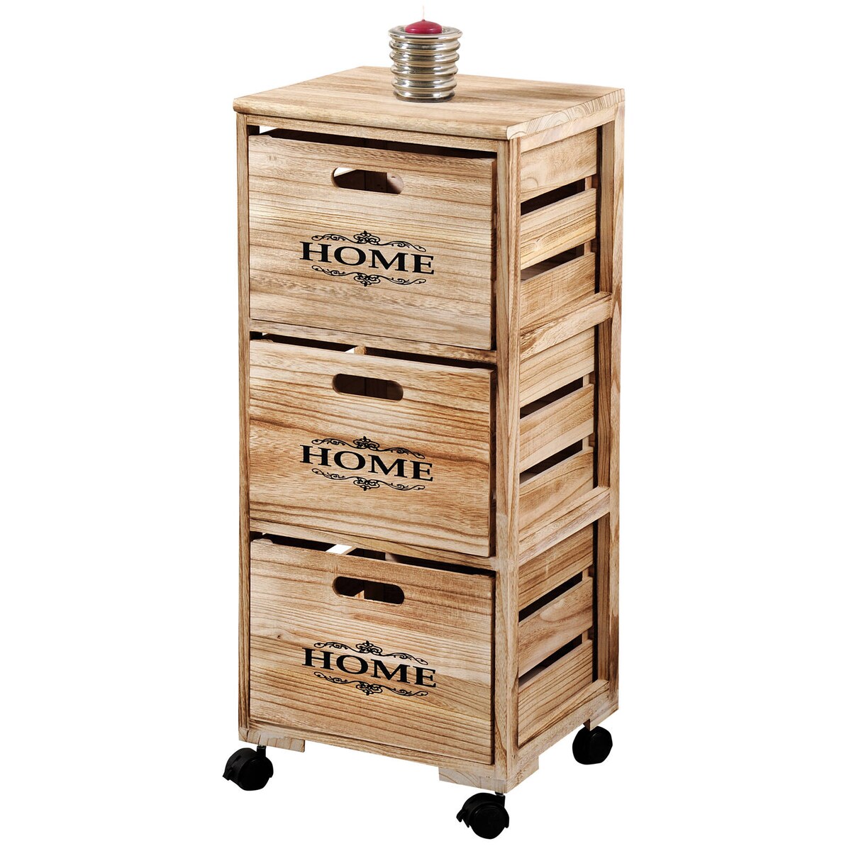 Mobilny regał z szufladami, organizer kuchenny na kółkach