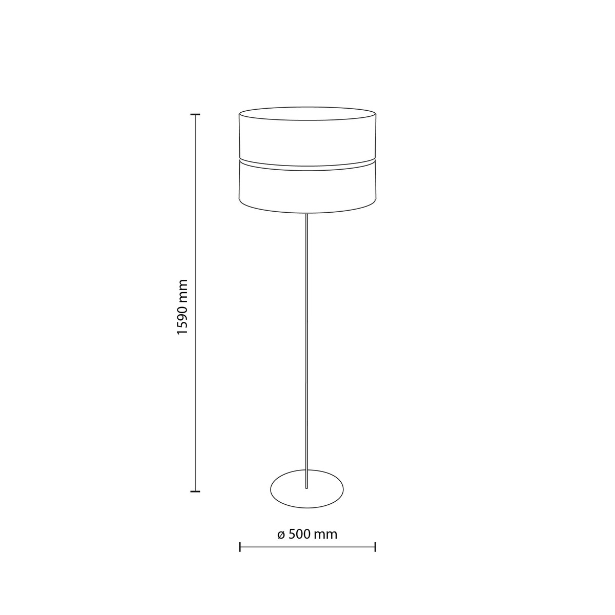 Lampa podłogowa TK Lighting CALMA 16181 boho, beżowy klosz z rafii, E27, 159 cm do salonu i sypialni