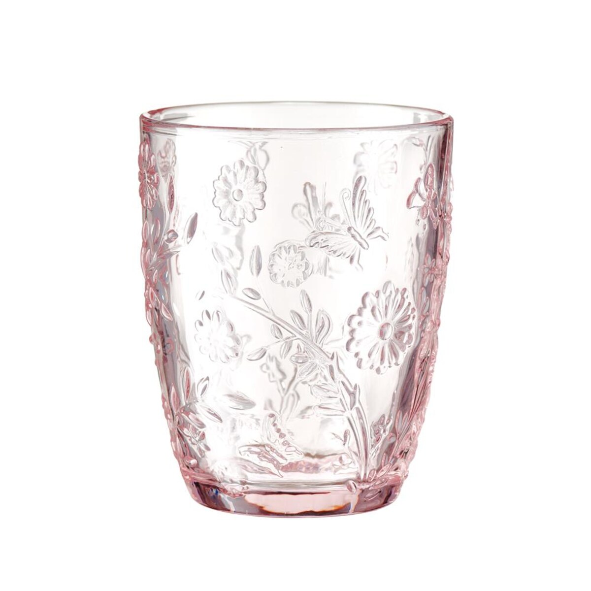 VILLA ITALIA Zestaw szklanek różowych 270 ml 6 sztuk MERIDA