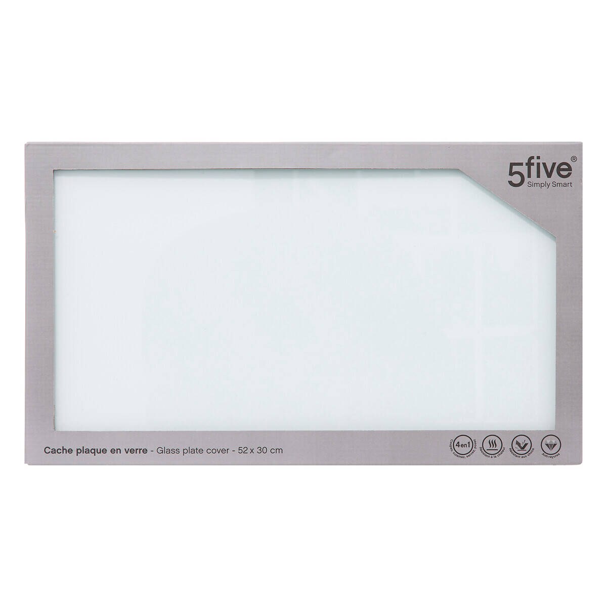 Szklana płyta kuchenna, marmur, 52 x 30 cm