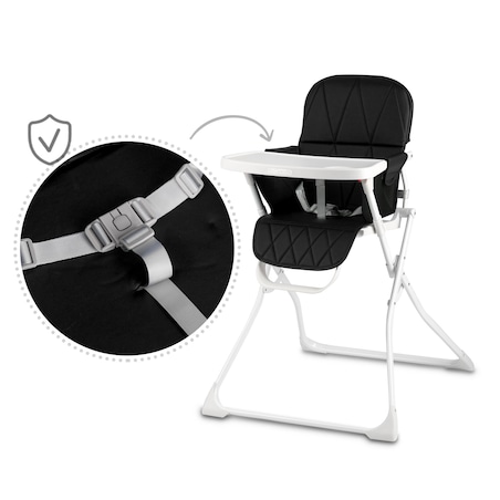 Krzesełko do karmienia Ricokids Nuco lekkie składane podnóżek 7199