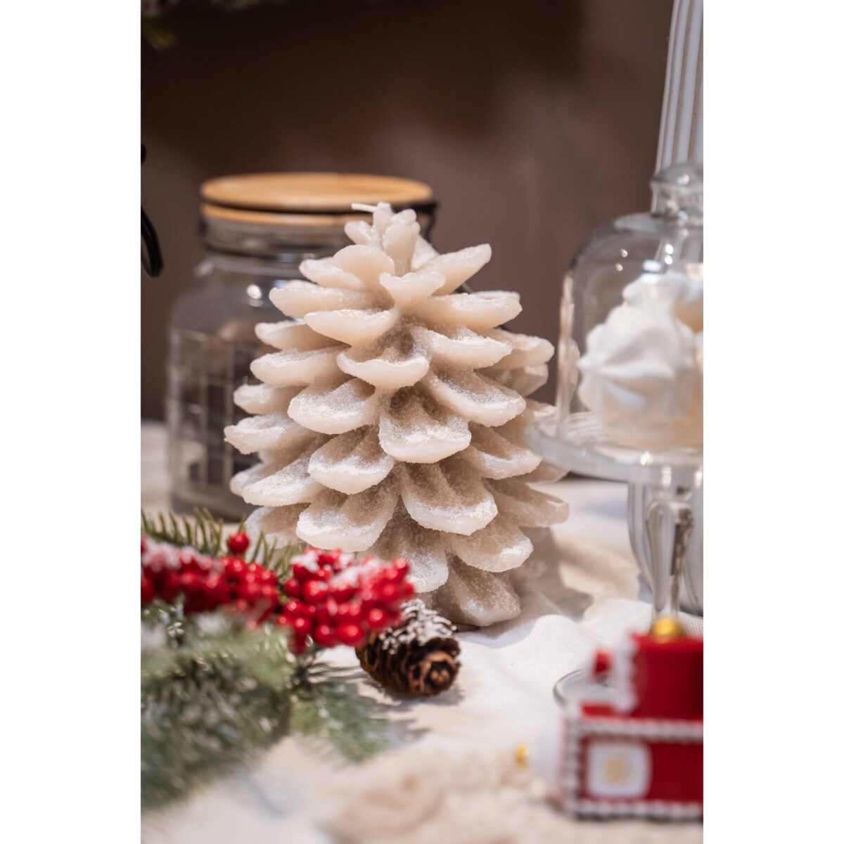 Świeca szyszka, 15,5 cm