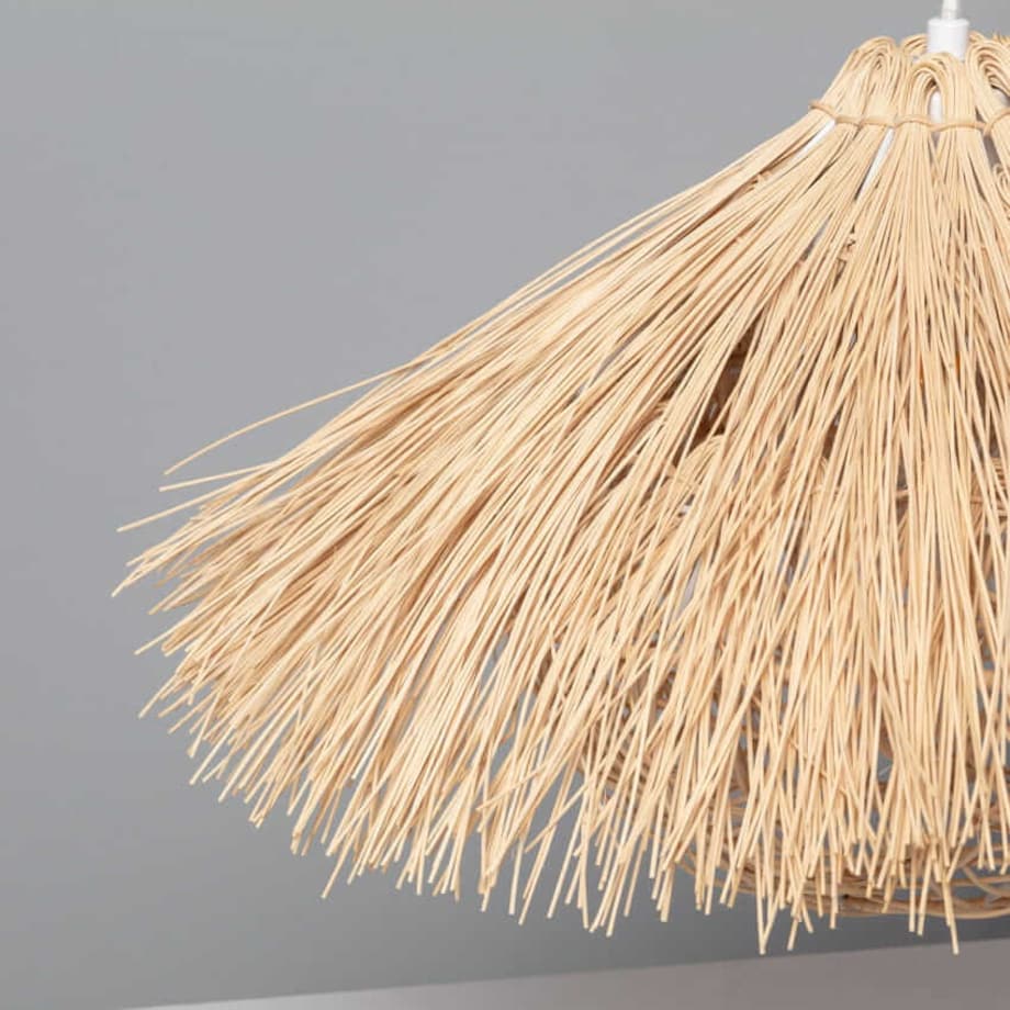 Lampa pleciona do salonu Boho ABR-NLW32-BH-E27 Abruzzo ratan naturalny