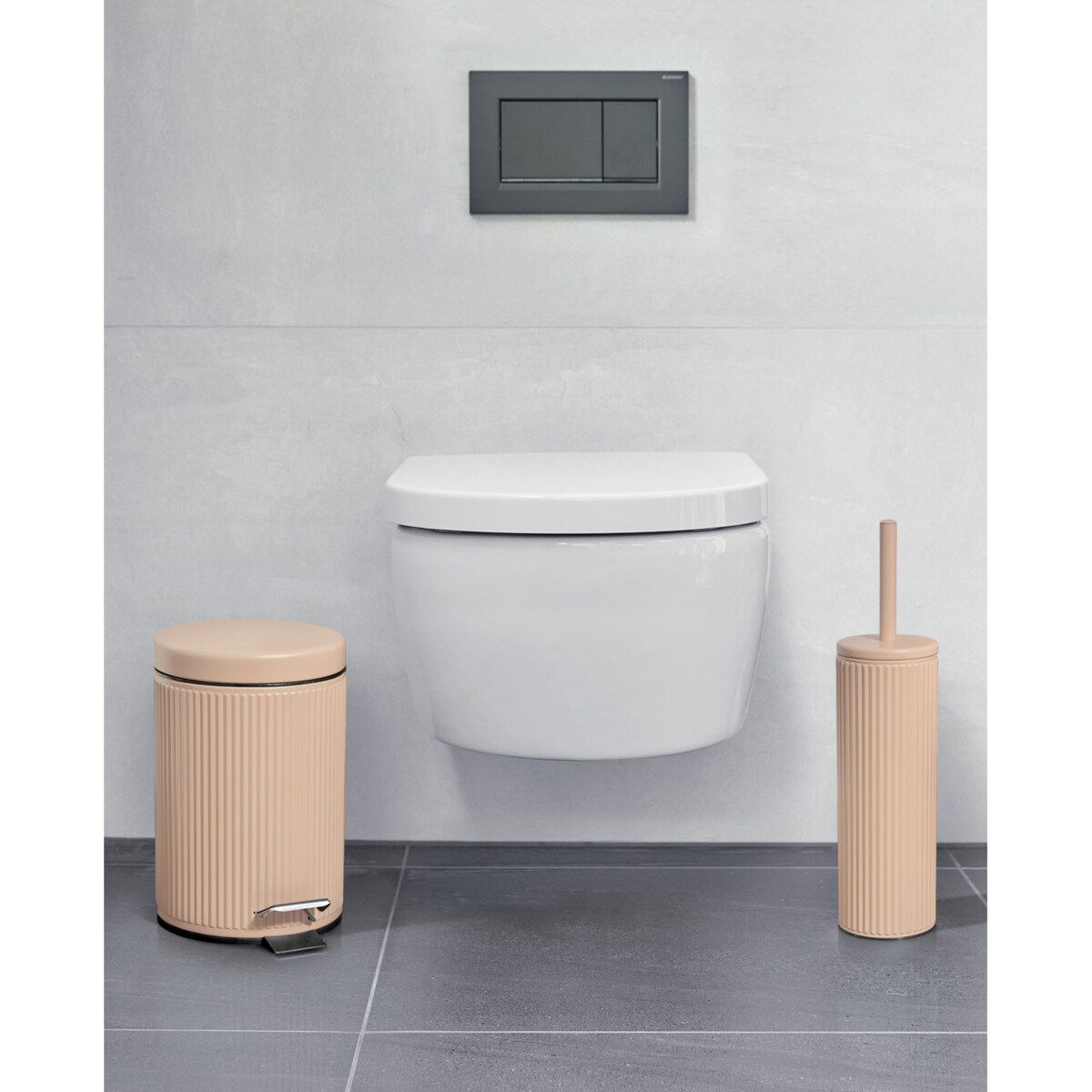 Szczotka do wc z metalowym pojemnikiem BRASS TONE, Ø 9,7 cm