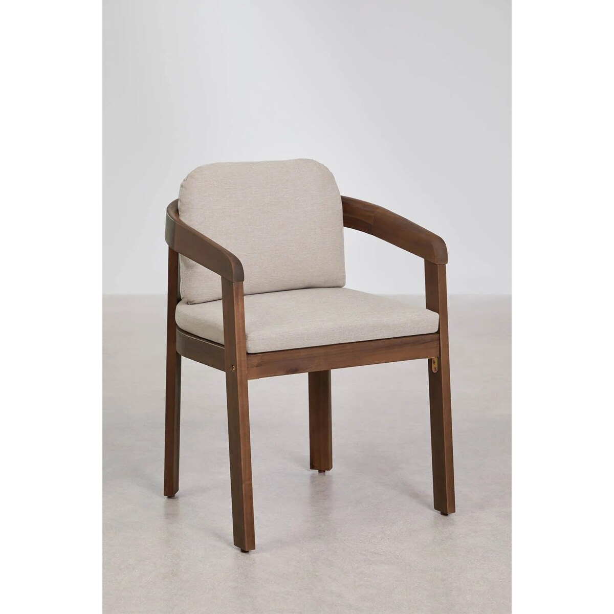 Zestaw ogrodowy: okrągły stół Ø110 cm i 4 krzesła z drewna akacjowego Uleno