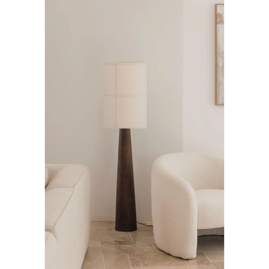 Lampa podłogowa z drewna mango Malva 120 cm