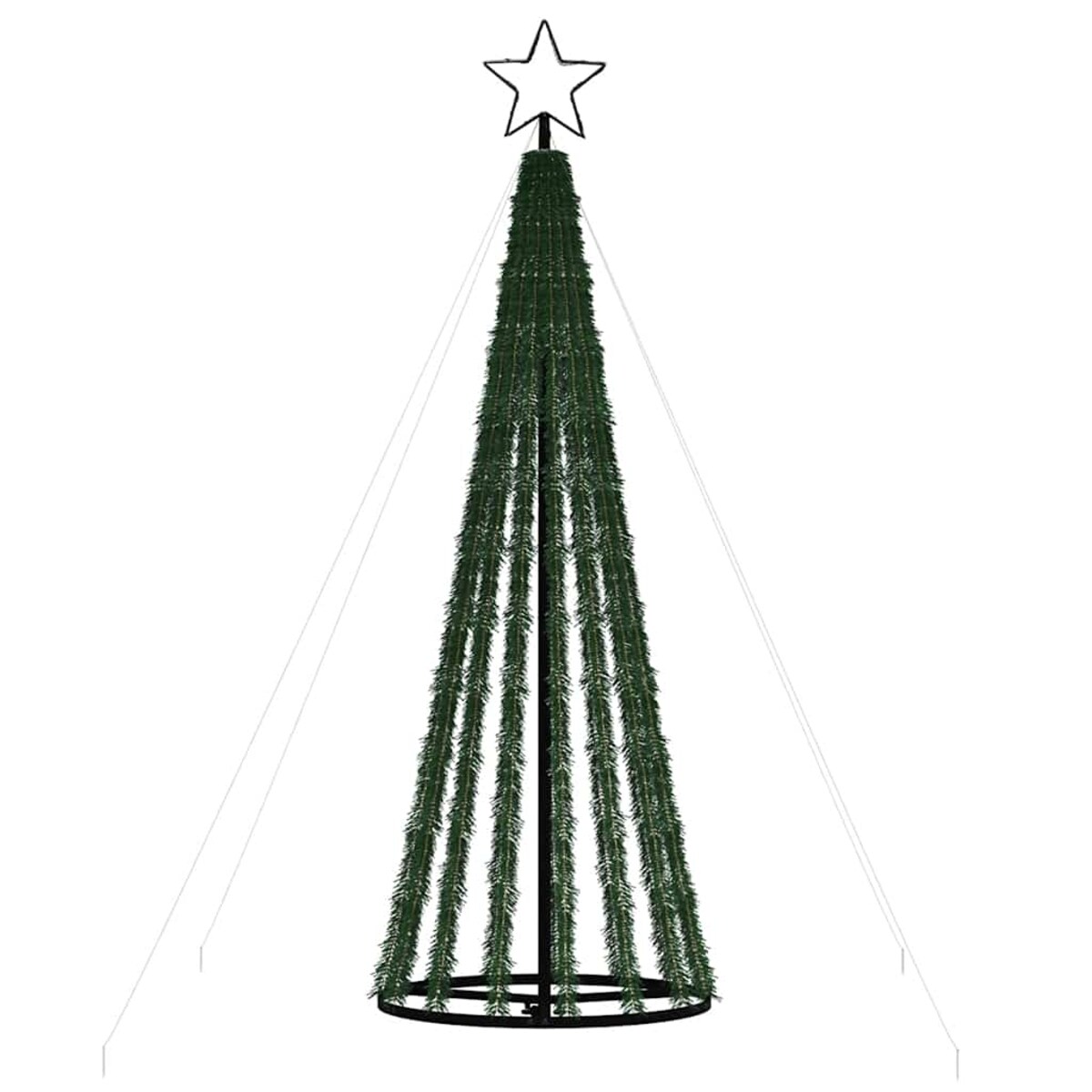 vidaXL Choinka LED 275 LEDs Ciepła biel 180 cm