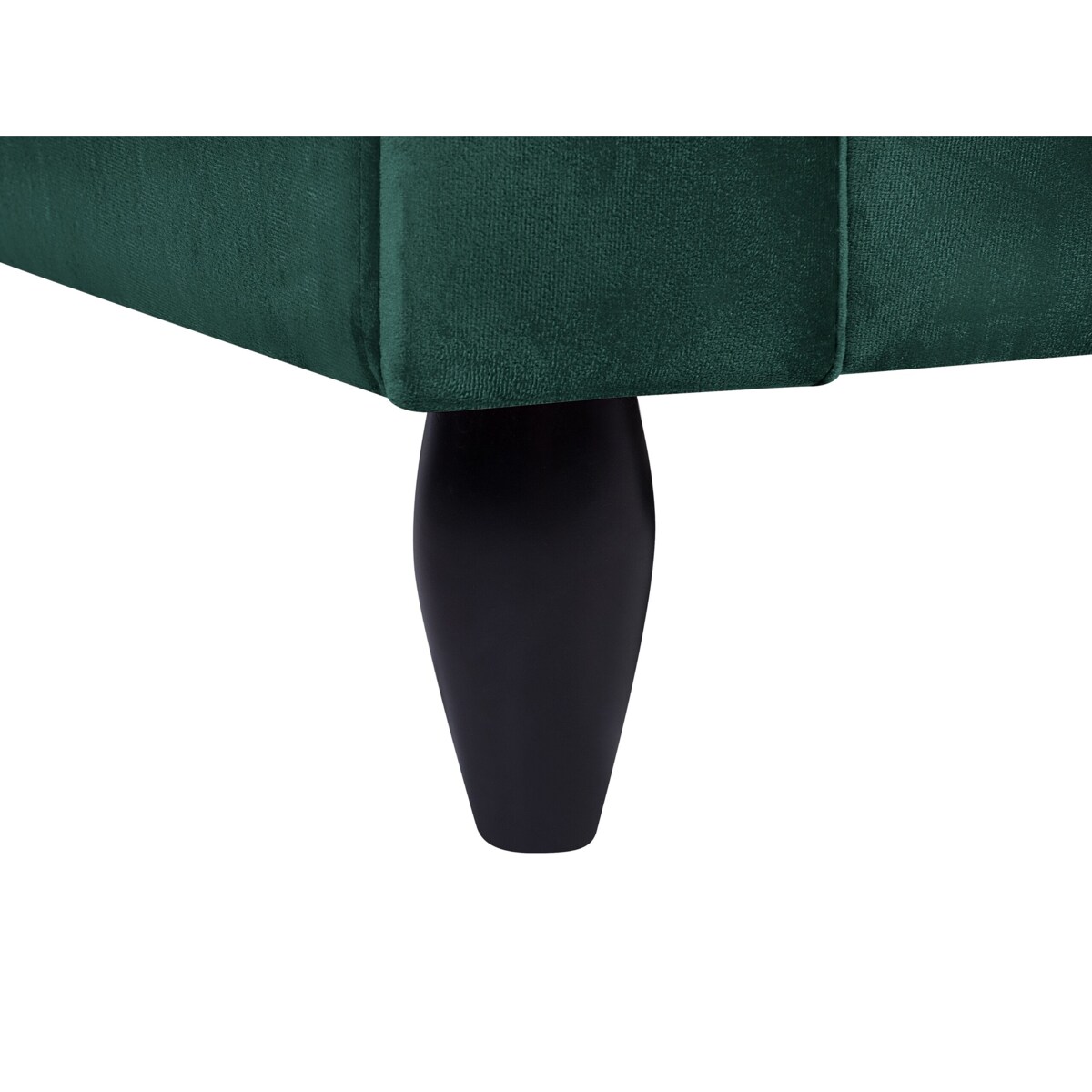 Sofa 3-osobowa welurowa szmaragdowa BORNHOLM