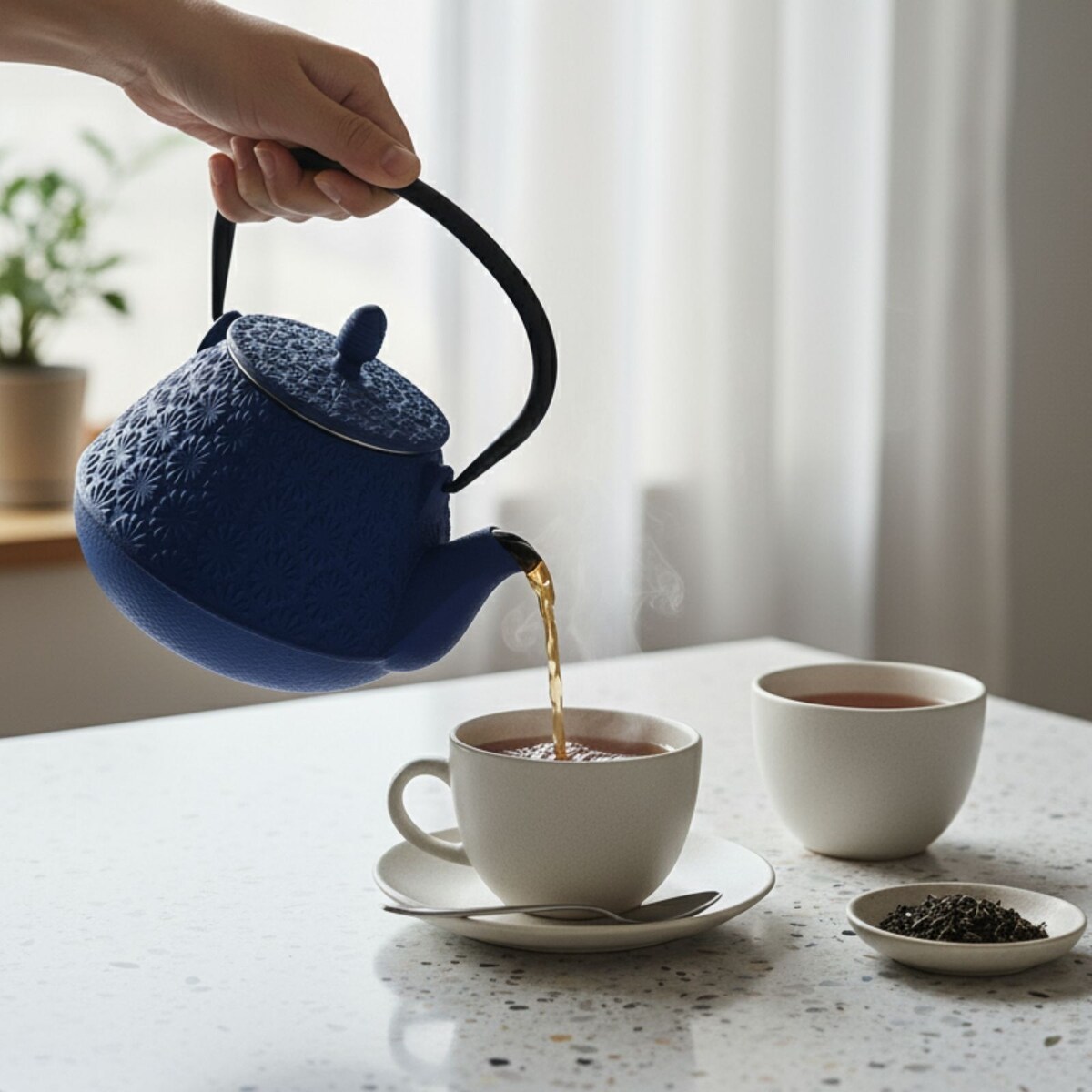 Czajnik żeliwny z zaparzaczem TAKI, 1000 ml