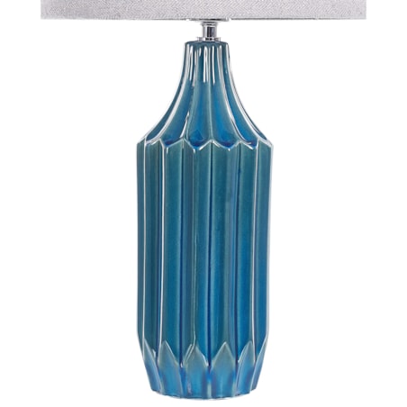Lampa stołowa ceramiczna niebieska ABAVA