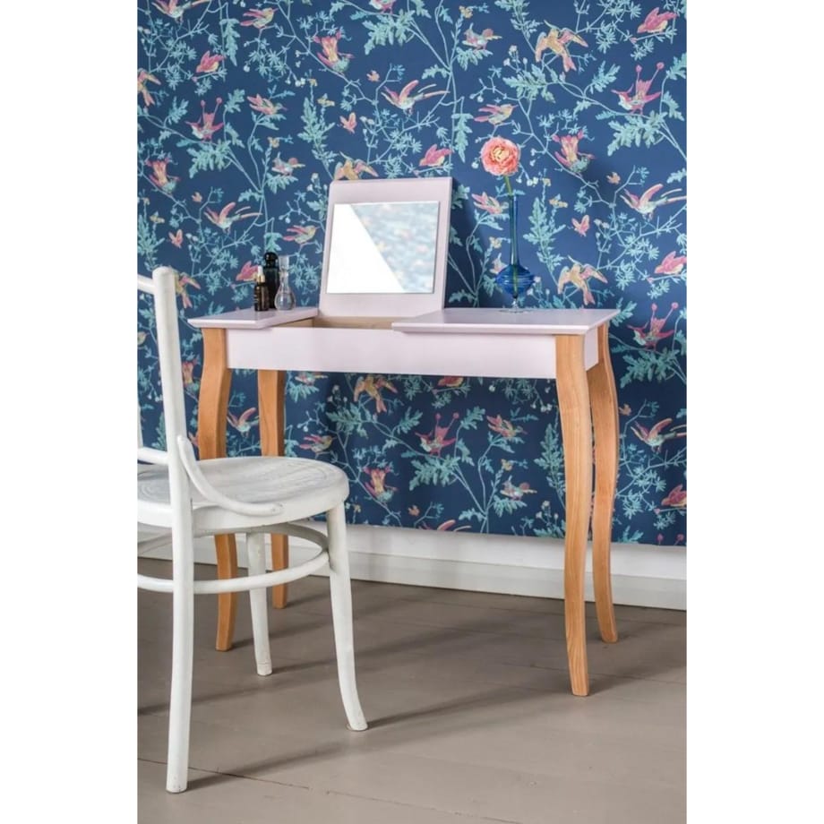Toaletka z lustrem LILLO 85 cm różowa