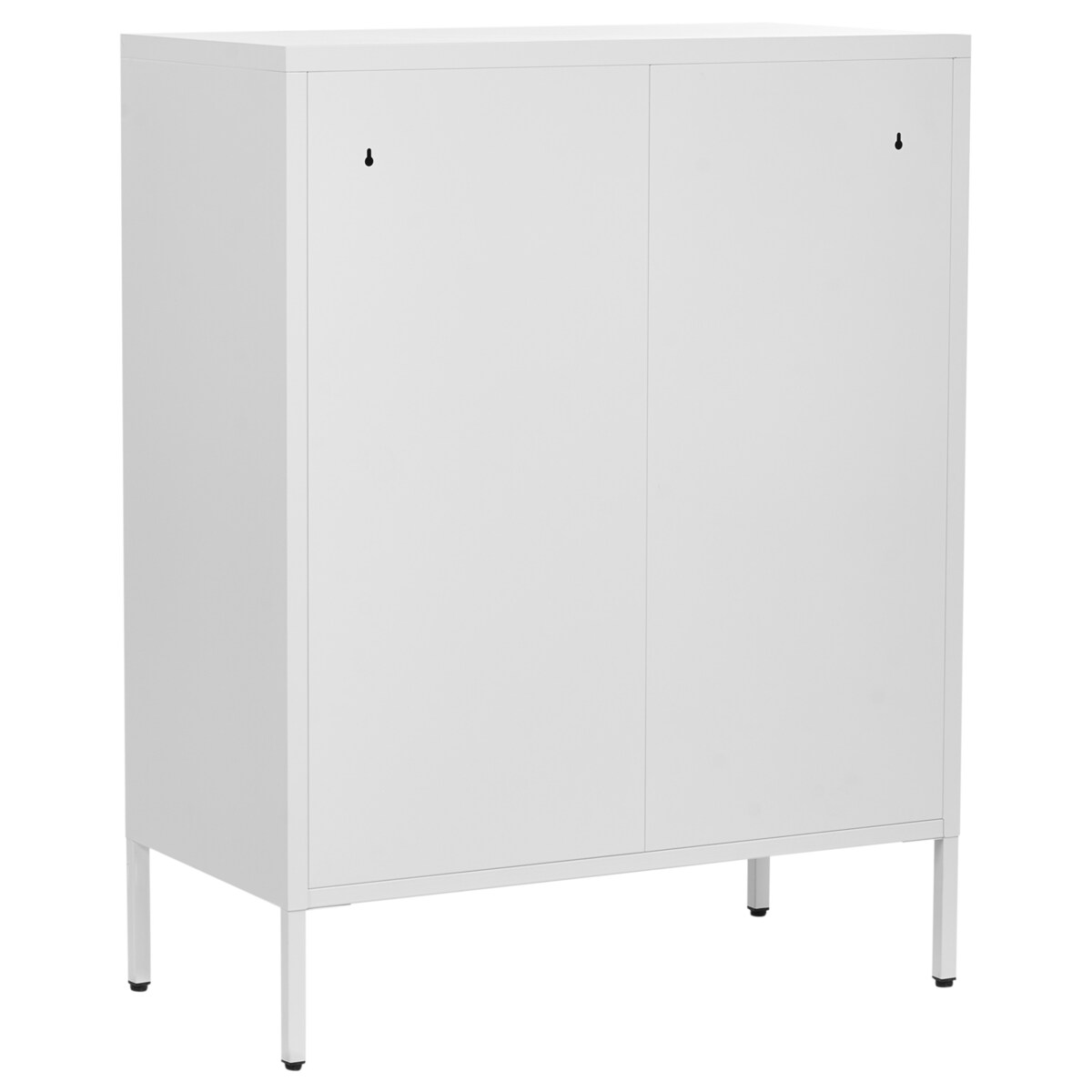 Szafka ze szklanymi drzwiami ESHOLT Metal 80 cm Biały