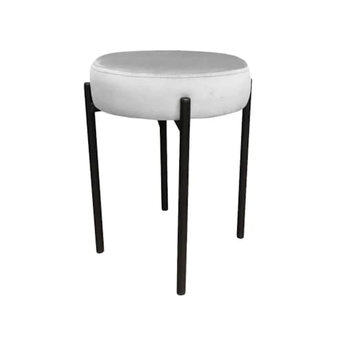 Taboret TORIN MG VELVET jasno szary