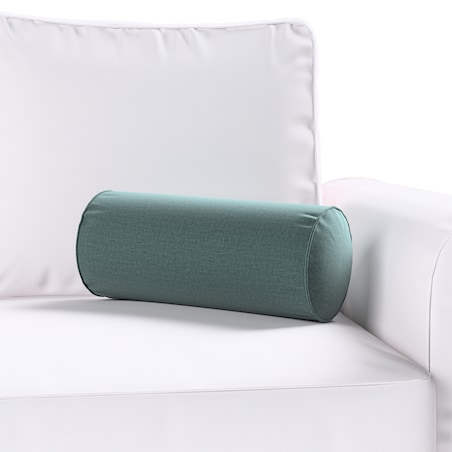 Poduszka wałek prosty, zgaszony szmaragd - welwet, Ø16 x 40 cm, Ingrid