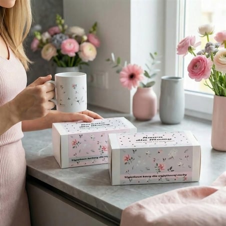 ZESTAW PREZENTOWY UPOMINKOWY BOX NA DZIEŃ MATKI URODZINY DLA MAMY TEŚCIOWEJ - MIX 20 RÓŻNYCH KAW SMAKOWYCH DESEROWYCH MIELONYCH ARABICA