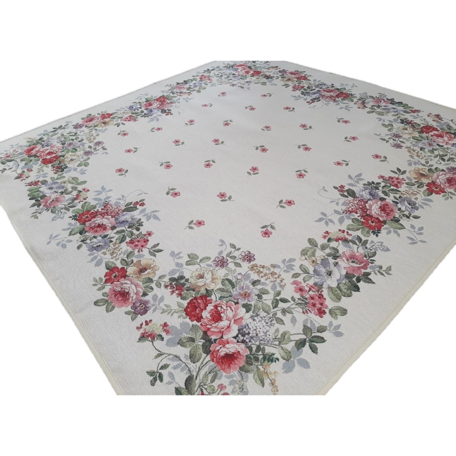 Obrus Na Stół 100X100 Cm Ozdobny Dekoracyjny Róże