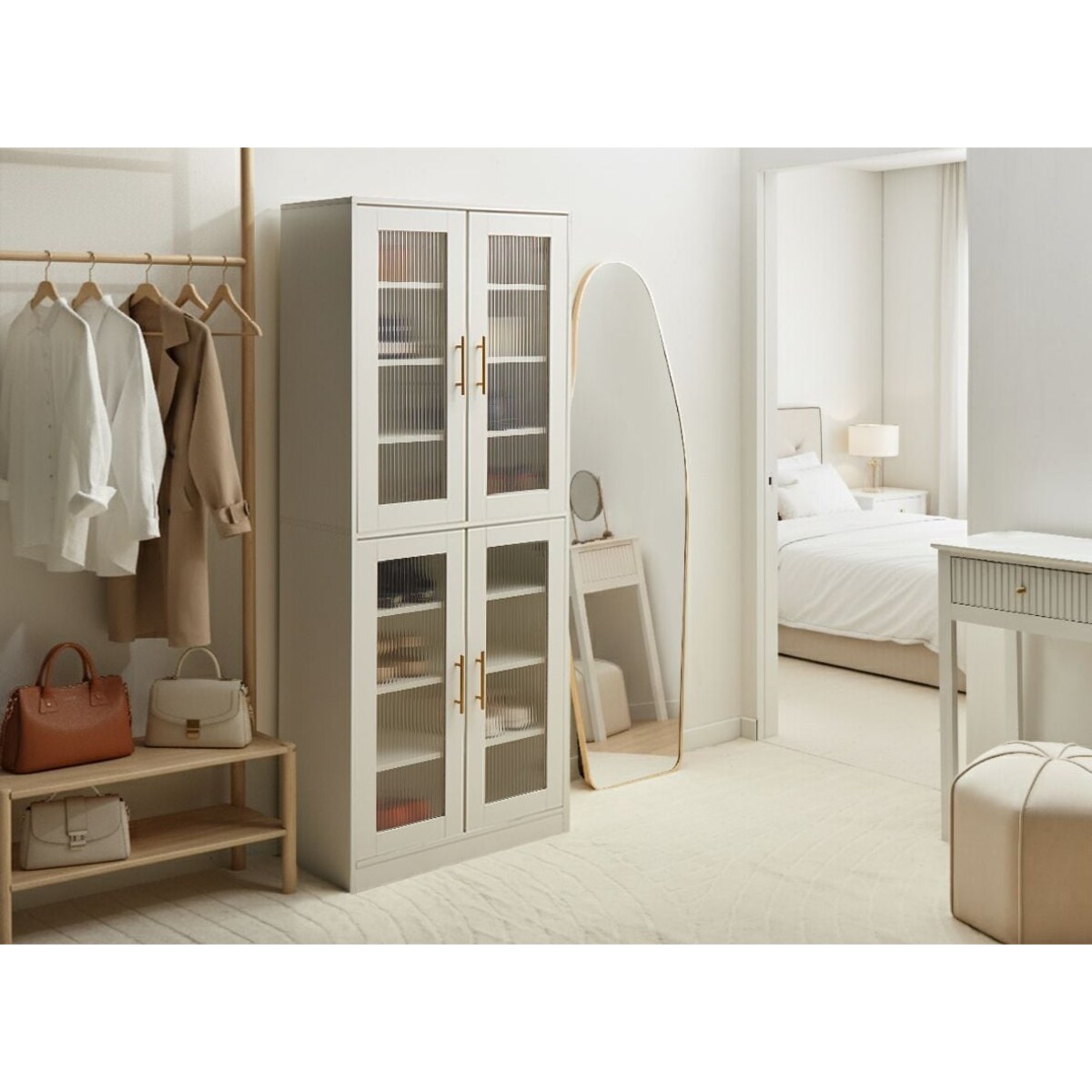 Szafka na buty GRIFFITH Z LED Biały