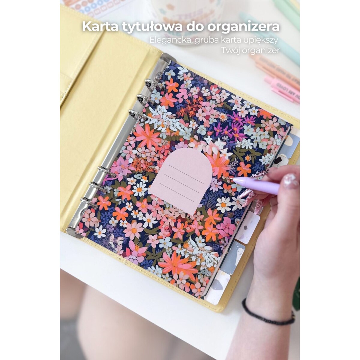 Strona tytułowa do segregatora – FLOWER