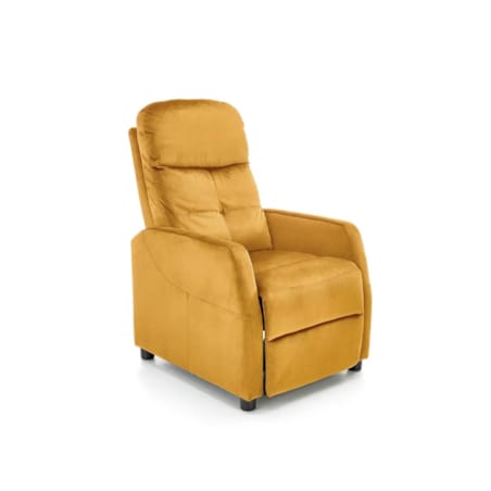 Fotel rozkładany FELIPE 2 VELVET musztardowy