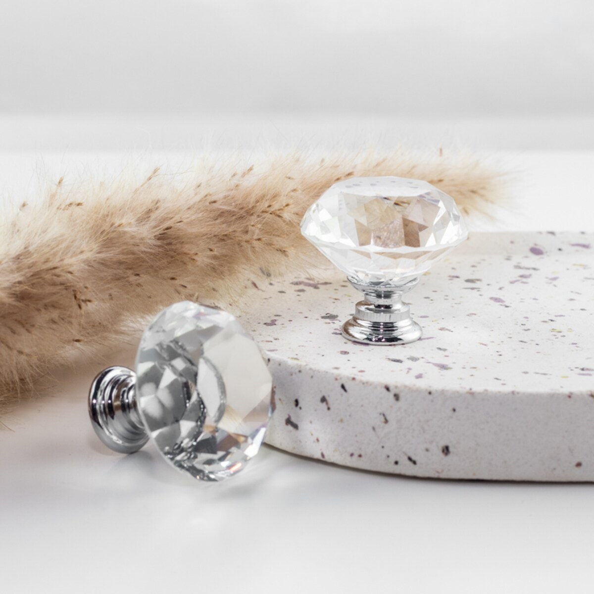 Gałka meblowa uchwyt meblowy kryształowa diamentowa glamour 31mm