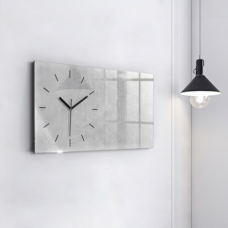 Zegar ścienny Gładki Beton, 60x30 cm