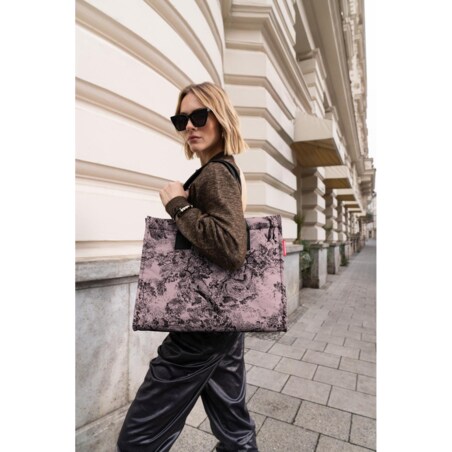 Torba DAILY SHOPPER, jacquard rose