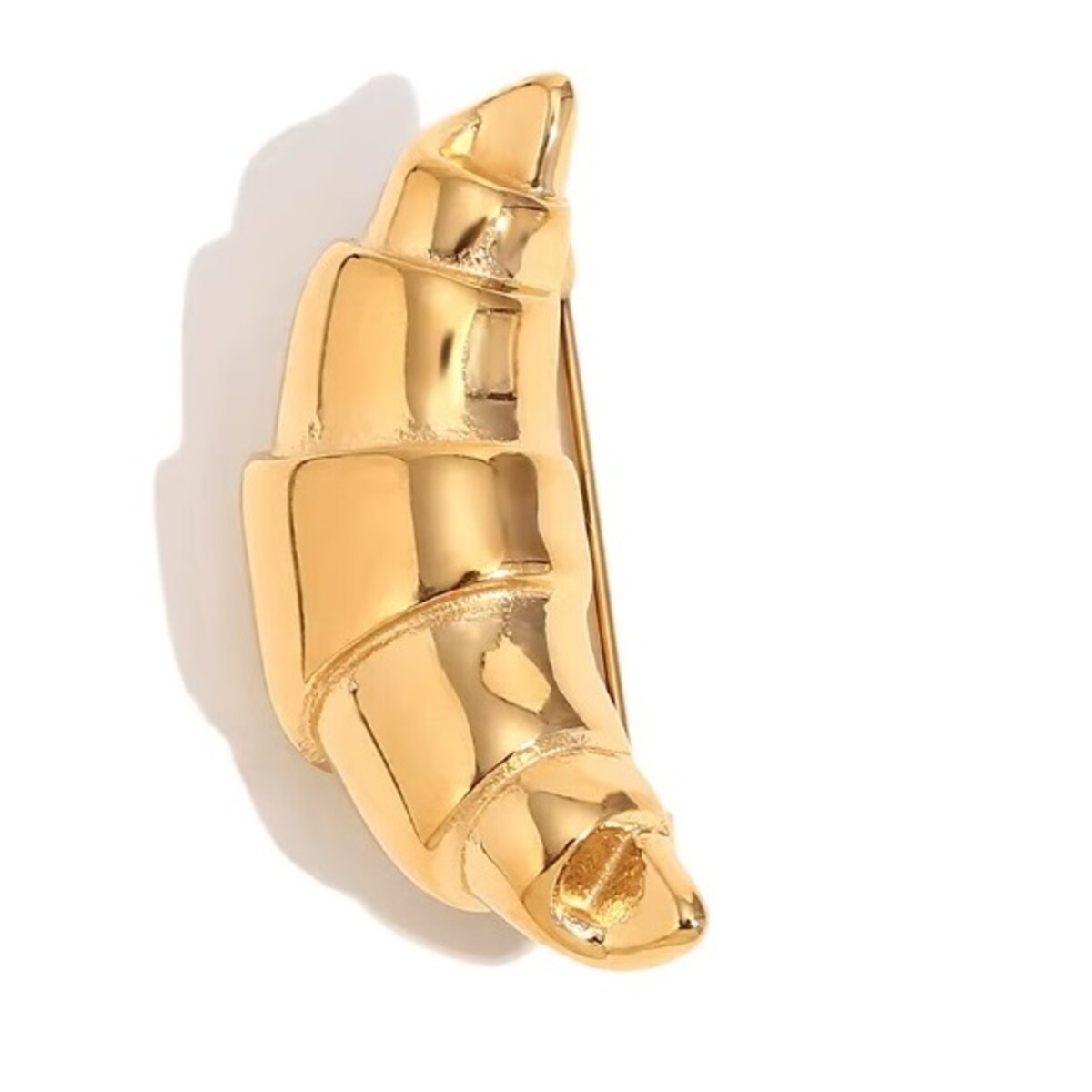 Broszka dla piekarza cukiernika croissant rogal efektowny dodatek złota