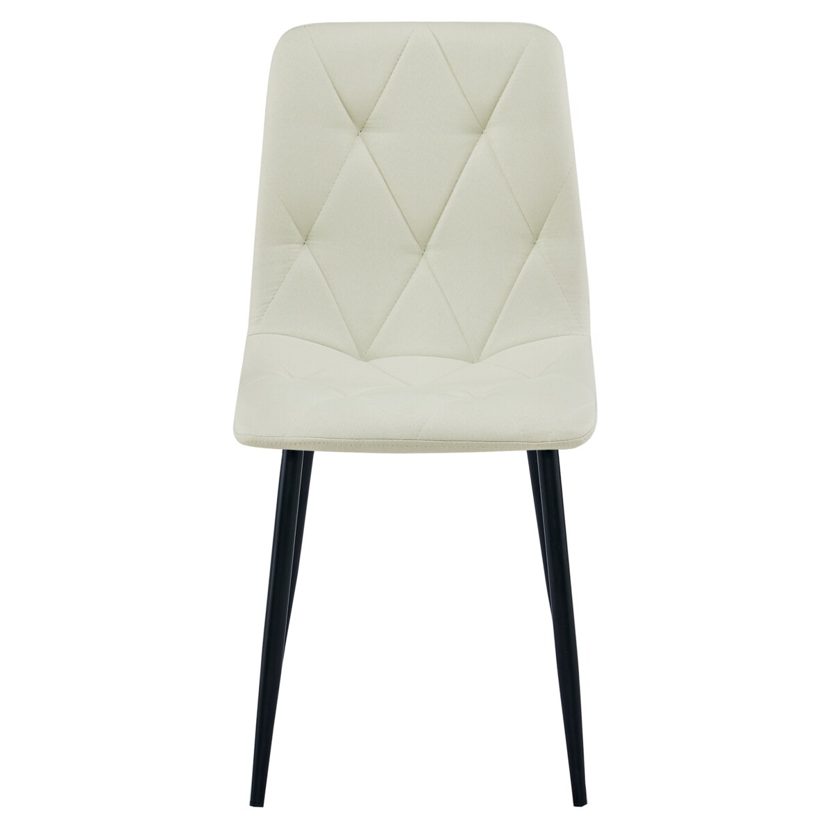 Krzesło Libra nowoczesny design, Beż Materiał / Nogi Czarne X2