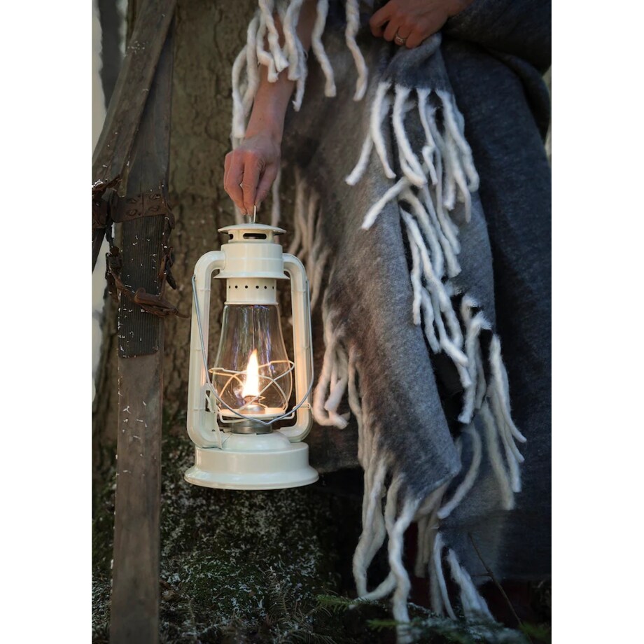 LAMPA NAFTOWA latarnia biała XL + knot