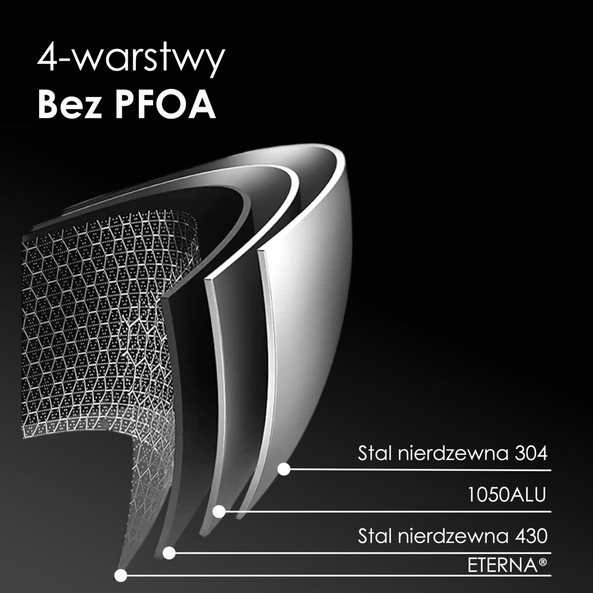 Profesjonalny garnek Mitsu 5 L, 24 cm z pokrywką Plaster miodu Na indukcje Na gaz Nierdzewny