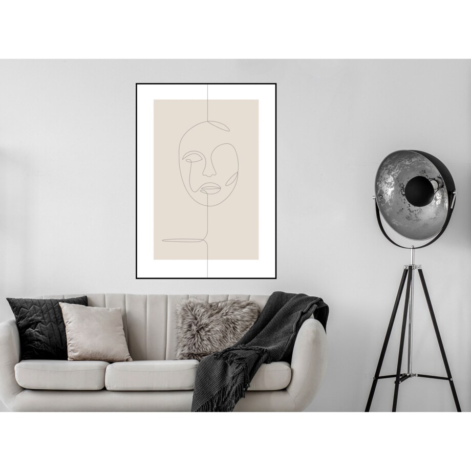 Poster Story, Plakat, Obraz - Twarz w Konturach, wymiary 50 x 70 cm