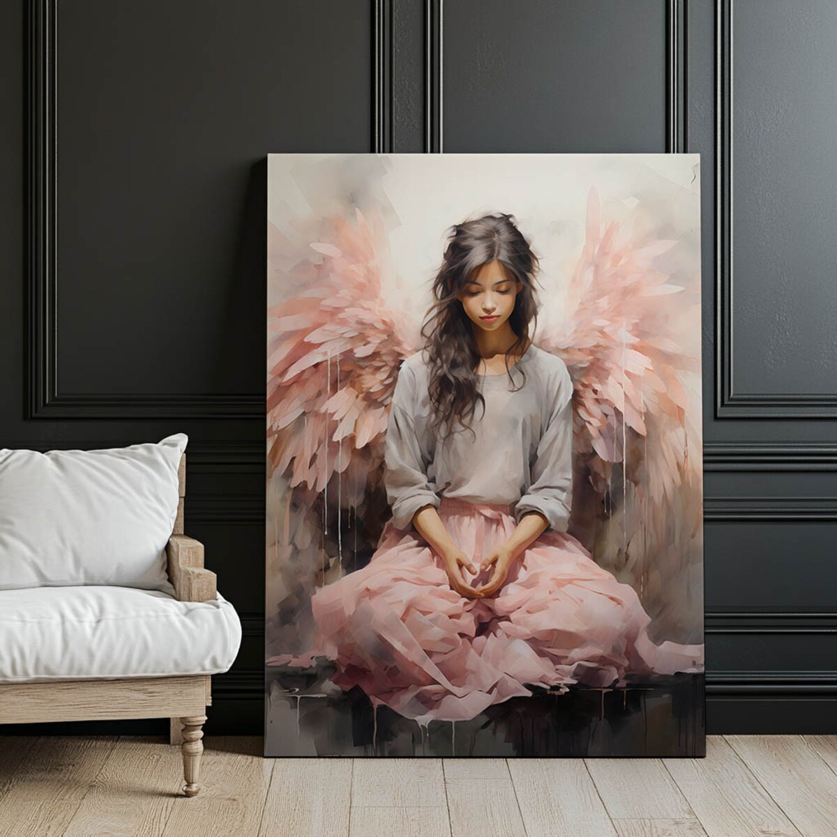 Ukojenie w Modlitwie, 50x70 cm, bez ramy, płótno premium na blejtramie