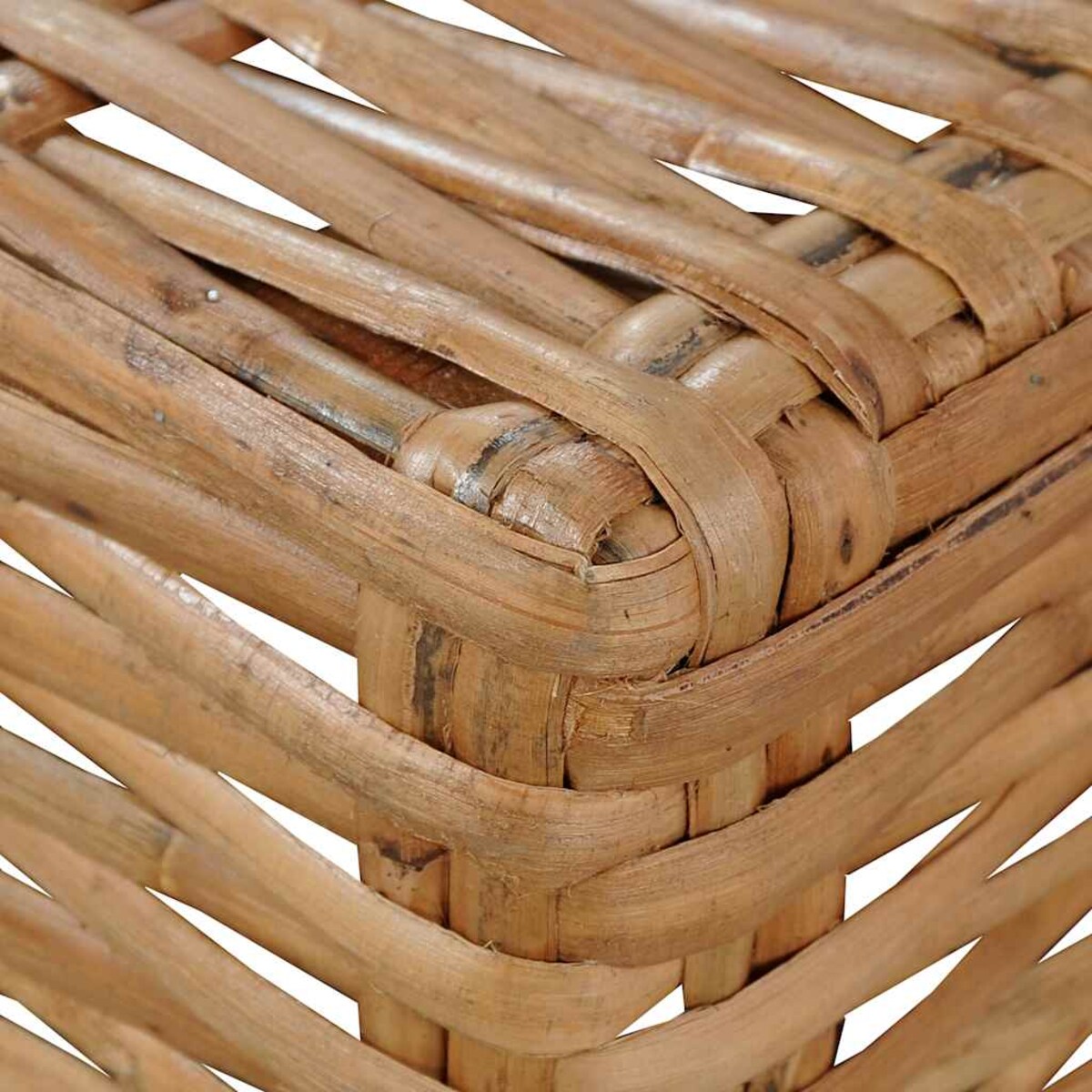 vidaXL Sofa bez podłokietników, z poduszkami, naturalny rattan
