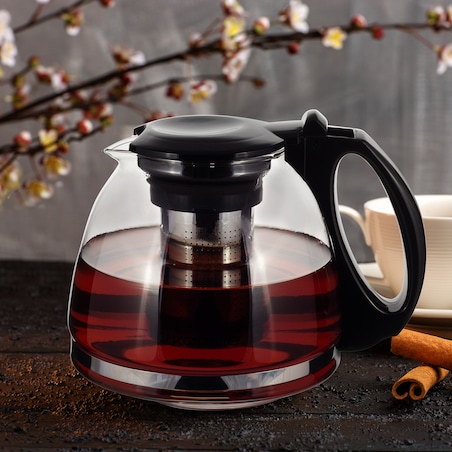 Dzbanek zaparzacz czajniczek szklany do herbaty kawy duży 1300ml KAMILLE
