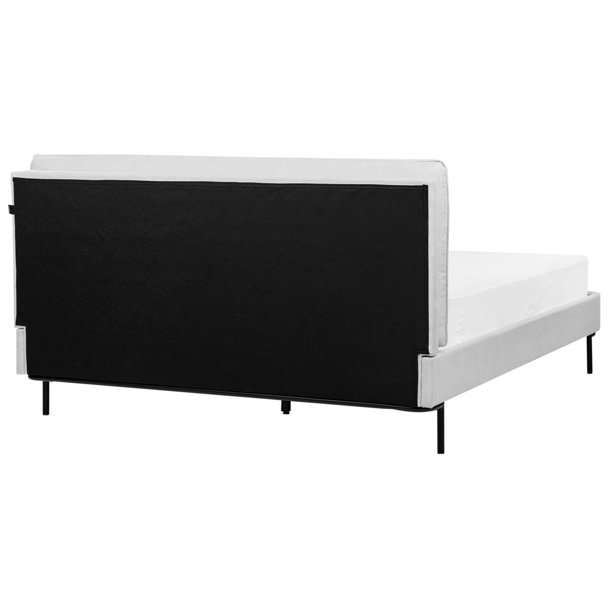 Łóżko tapicerowane 160 x 200 cm szare CORIO