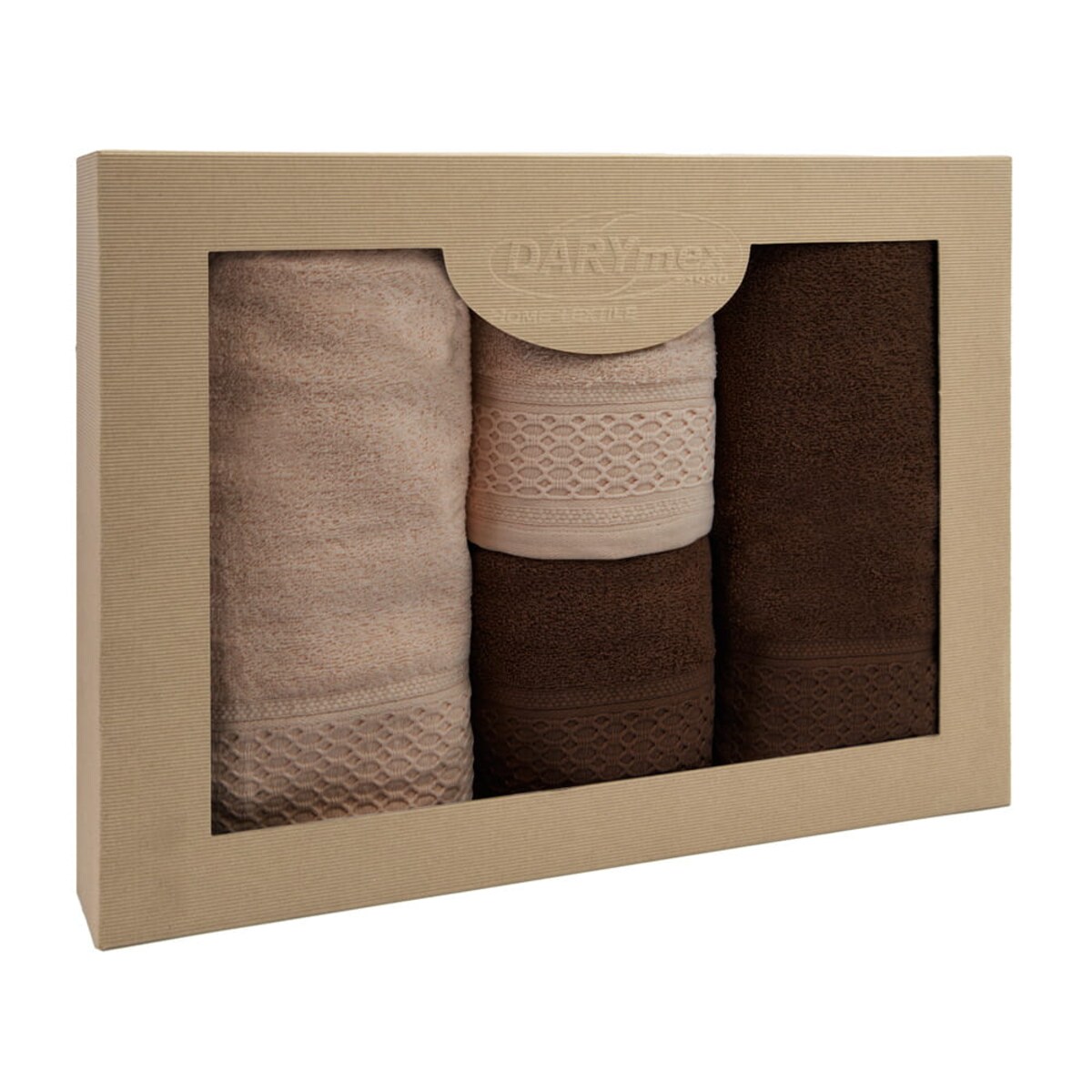 Darymex Komplet ręczników 4 szt. bawełna 100% Solano w eco pudełku 450 gsm