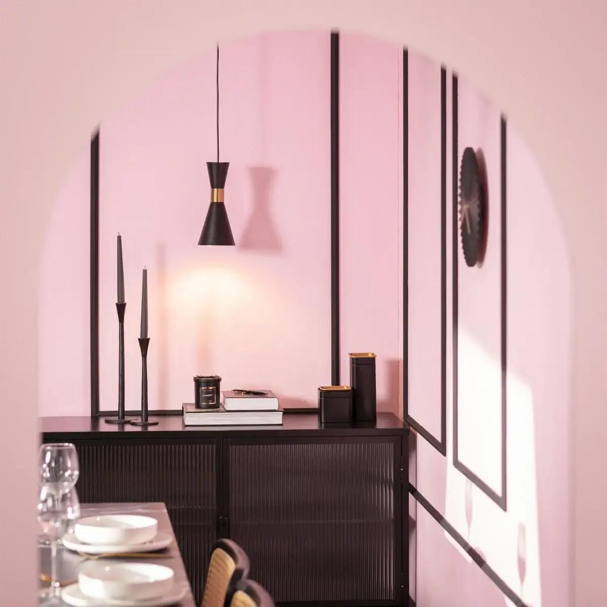 Zwieszana lampa Librio ABR-KWSZ2-E27 Abruzzo metalowa czarny złoty