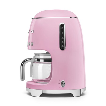 Ekspres do kawy przelewowy pastelowy róż 50's Style, SMEG