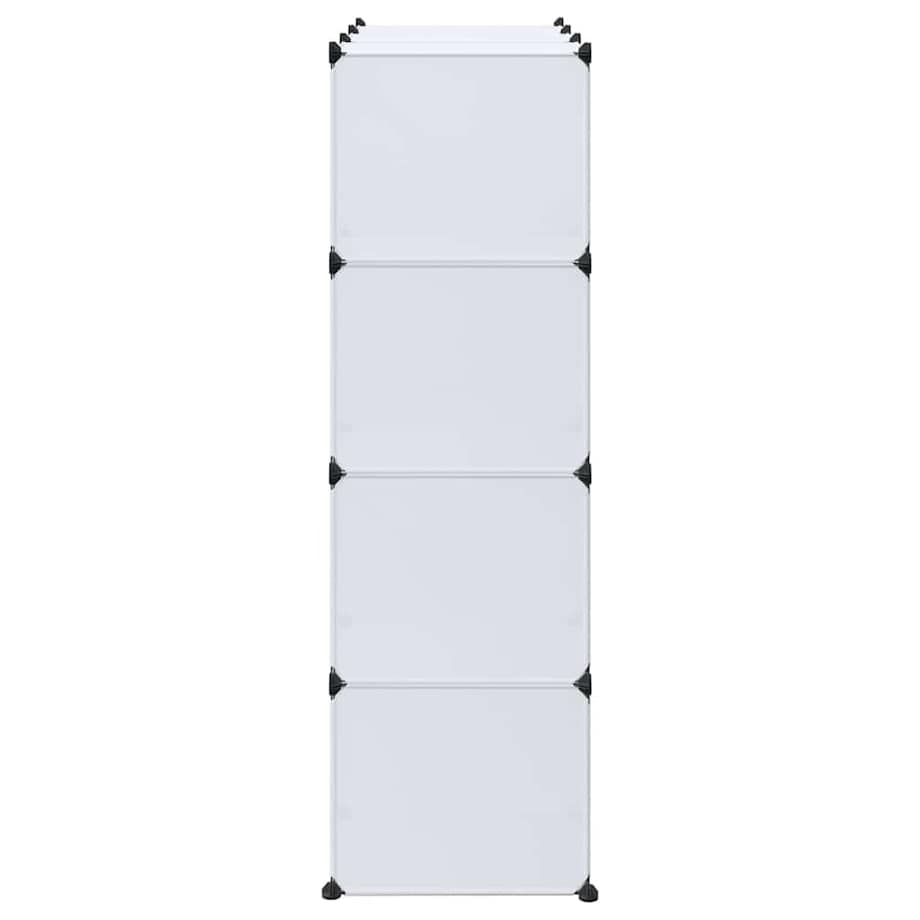 vidaXL Szafa modułowa z 9 przegrodami, 109x36,5x143 cm, biała