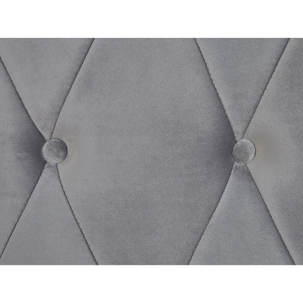 Łóżko wodne welurowe 180 x 200 cm szare CAVAILLON