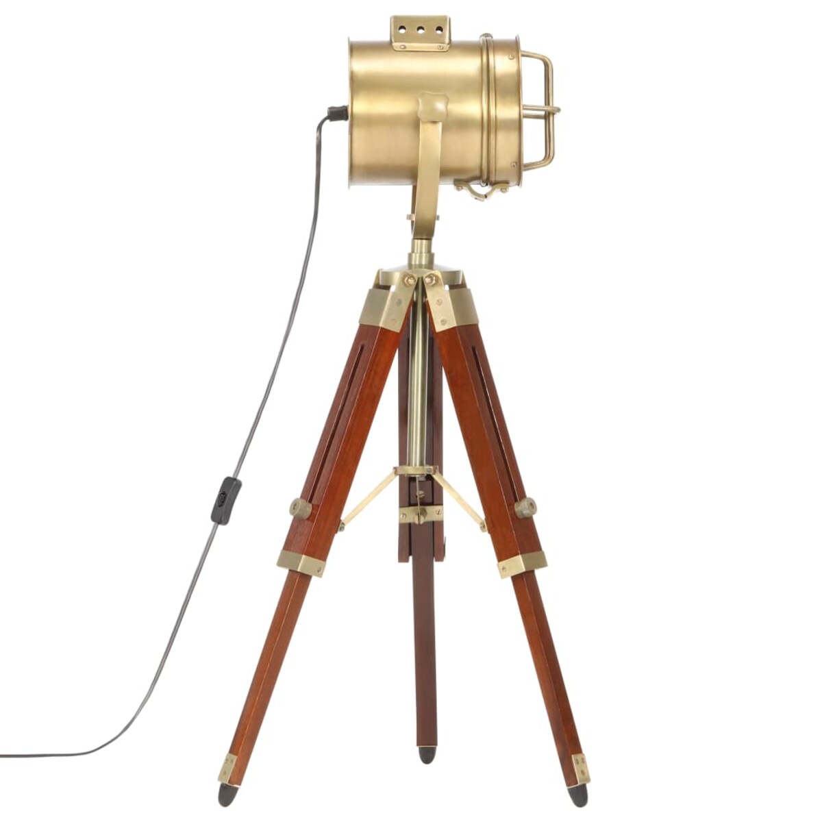vidaXL Lampa podłogowa na trójnogu, lite drewno mango, 69 cm