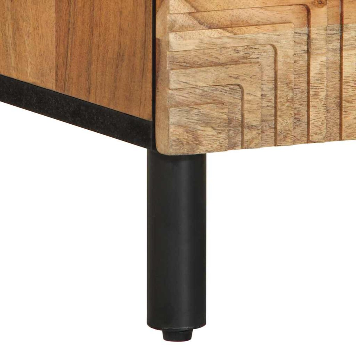 vidaXL Szafka nocna, 40x33x46 cm, lite drewno akacjowe