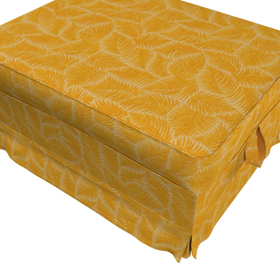 Pokrowiec na podnóżek Ektorp Bromma, miodowe liście paproci na beżowym tle, 60 x 79 x 42 cm, Cosy Home