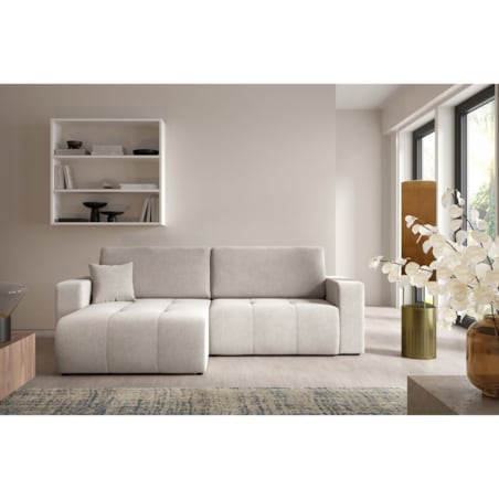 Narożnik MOLINIO L z funkcją spania z pojemnik na pościel Kolor: Wind 84