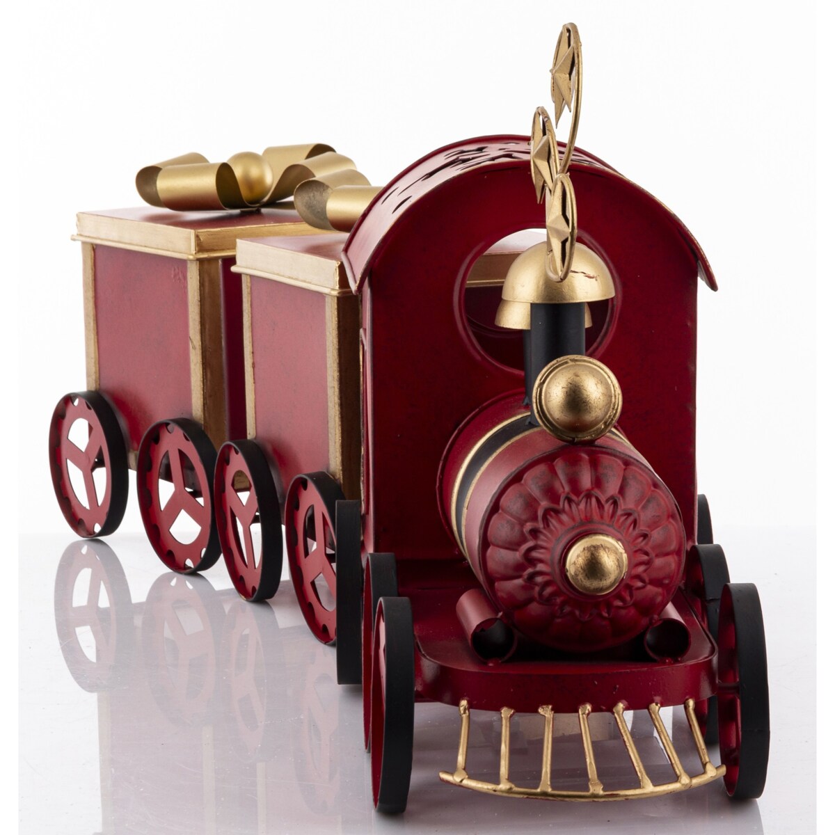 Dekoracja - metalowy pociąg 31x17x76 cm BASEL