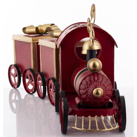 Dekoracja - metalowy pociąg 31x17x76 cm BASEL