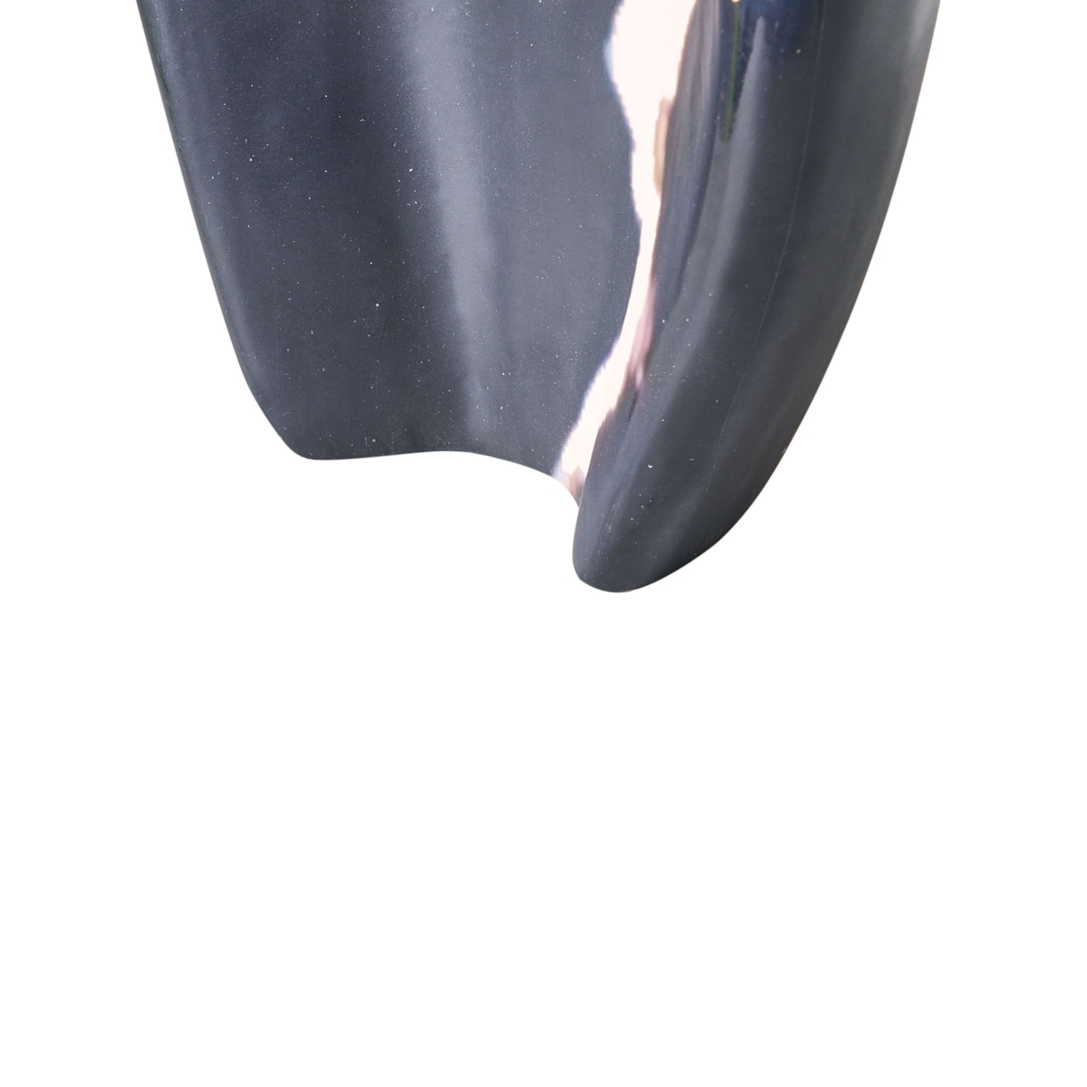 Wazon dekoracyjny LAGOS Drewno mango 40 cm Czarny/ beżowy