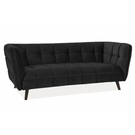 Sofa CASTELLO VELVET 3 czarna